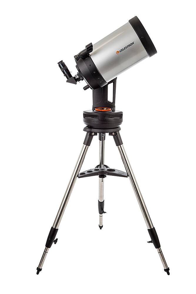 Celestron is the brand of the telescope in the image.
