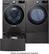 Alt View 27. LG - 7.4 Cu. Ft. Stackable Smart Gas Dryer with Steam and Built-In Intelligence - Black Steel.