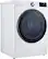 Angle. LG - 7.4 Cu. Ft. Stackable Smart Gas Dryer with Steam and Built-In Intelligence - White.