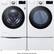 Alt View 20. LG - 7.4 Cu. Ft. Stackable Smart Gas Dryer with Steam and Built-In Intelligence - White.