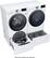 Alt View 22. LG - 7.4 Cu. Ft. Stackable Smart Gas Dryer with Steam and Built-In Intelligence - White.