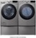 Alt View Zoom 25. LG - 7.4 Cu. Ft. Stackable Smart Gas Dryer with Built In Intelligence - Graphite steel.
