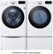 Alt View 28. LG - 7.4 Cu. Ft. Stackable Smart Gas Dryer with Built-In Intelligence - White.