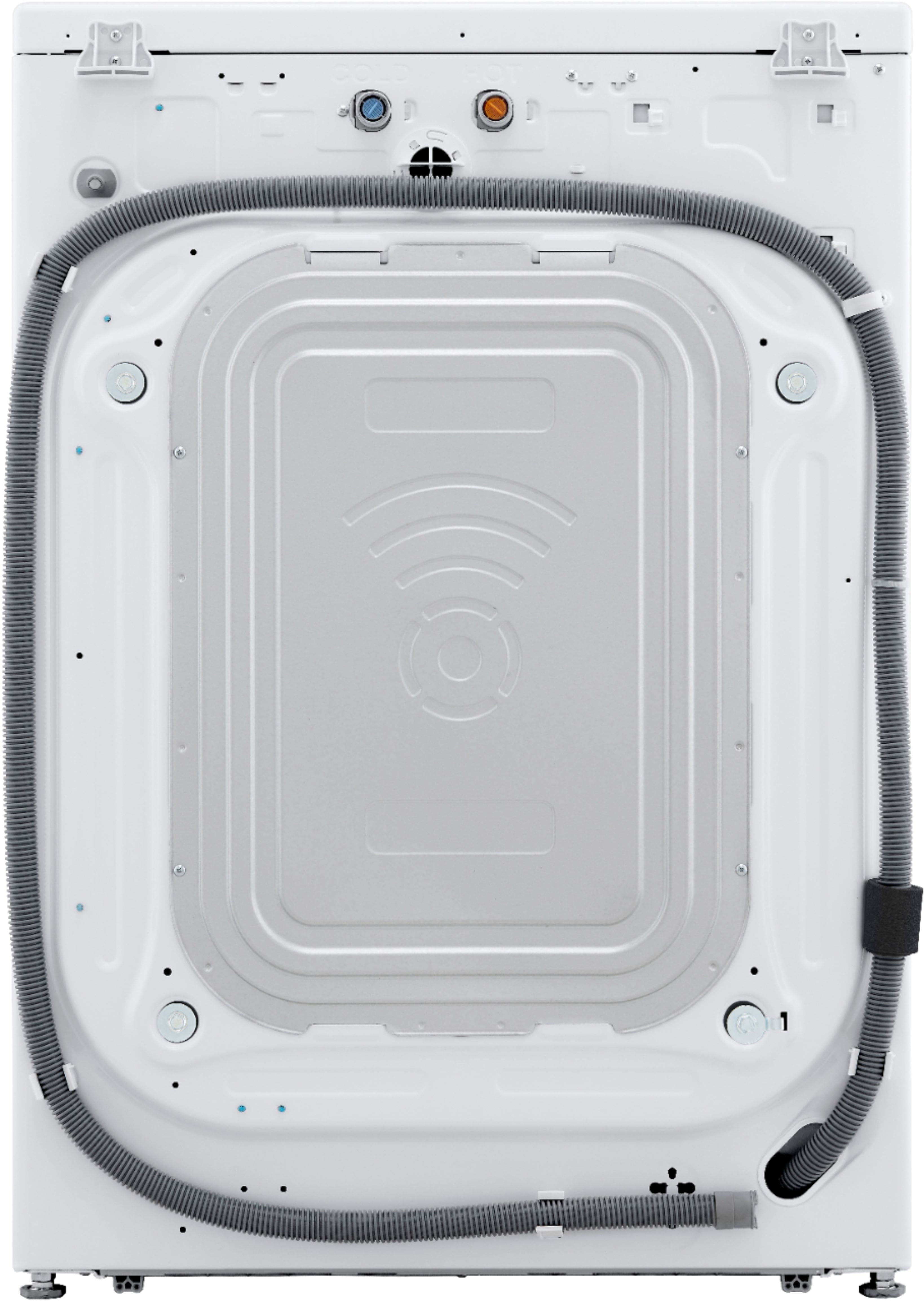 Alt View 17. LG - 4.5 Cu. Ft. High-Efficiency Stackable Smart Front Load Washer with Steam and Built-In Intelligence - White.