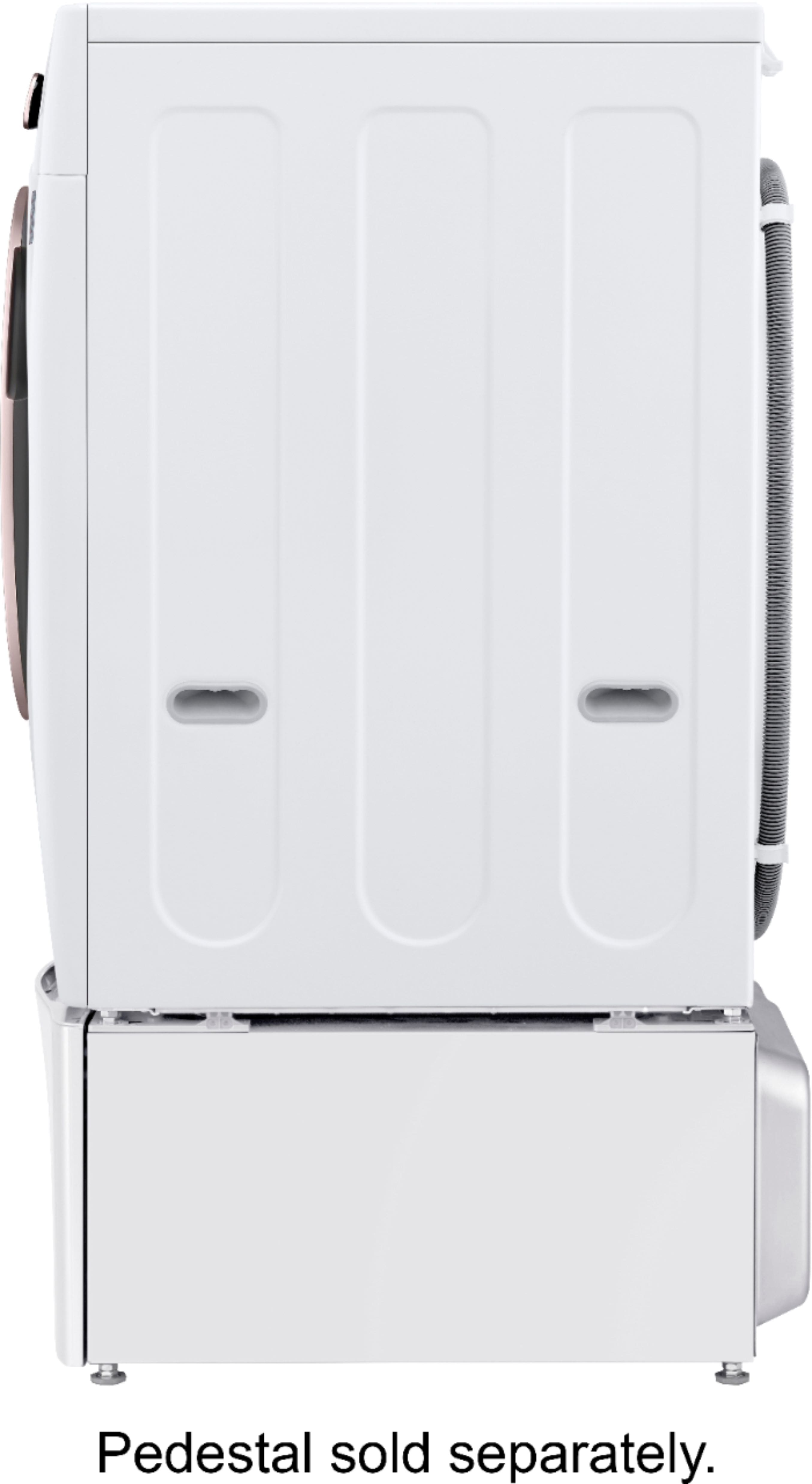 Alt View 23. LG - 4.5 Cu. Ft. High-Efficiency Stackable Smart Front Load Washer with Steam and Built-In Intelligence - White.