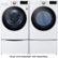 Alt View Zoom 21. LG - 4.5 Cu. Ft. High Efficiency Stackable Smart Front-Load Washer with Steam and Built-In Intelligence - White.
