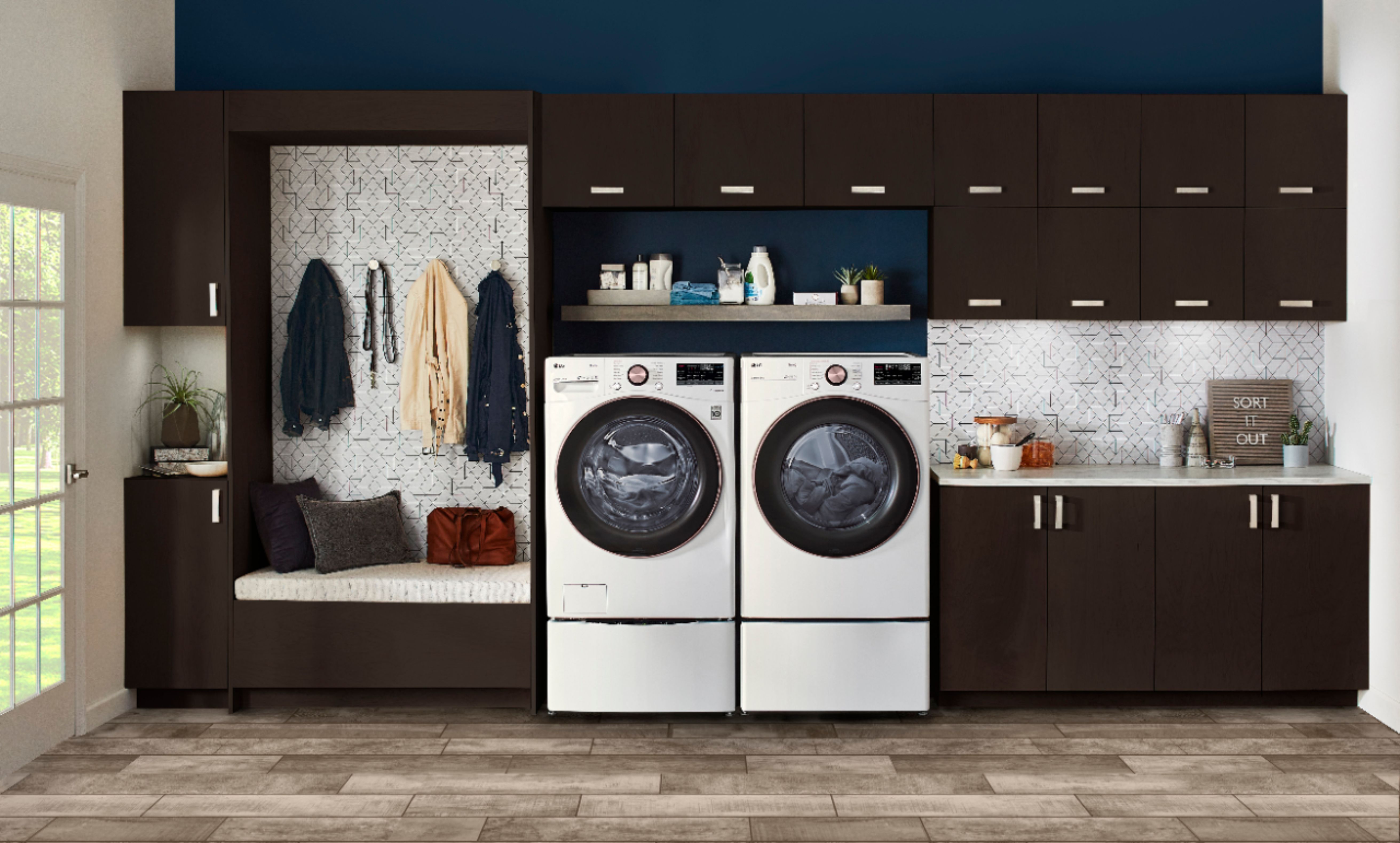 LG 4.5 Cu. Ft. White Smart Wi-Fi Enabled Front Load Washer With TurboWash  360 And Built-In Intelligence - WM4000HWA