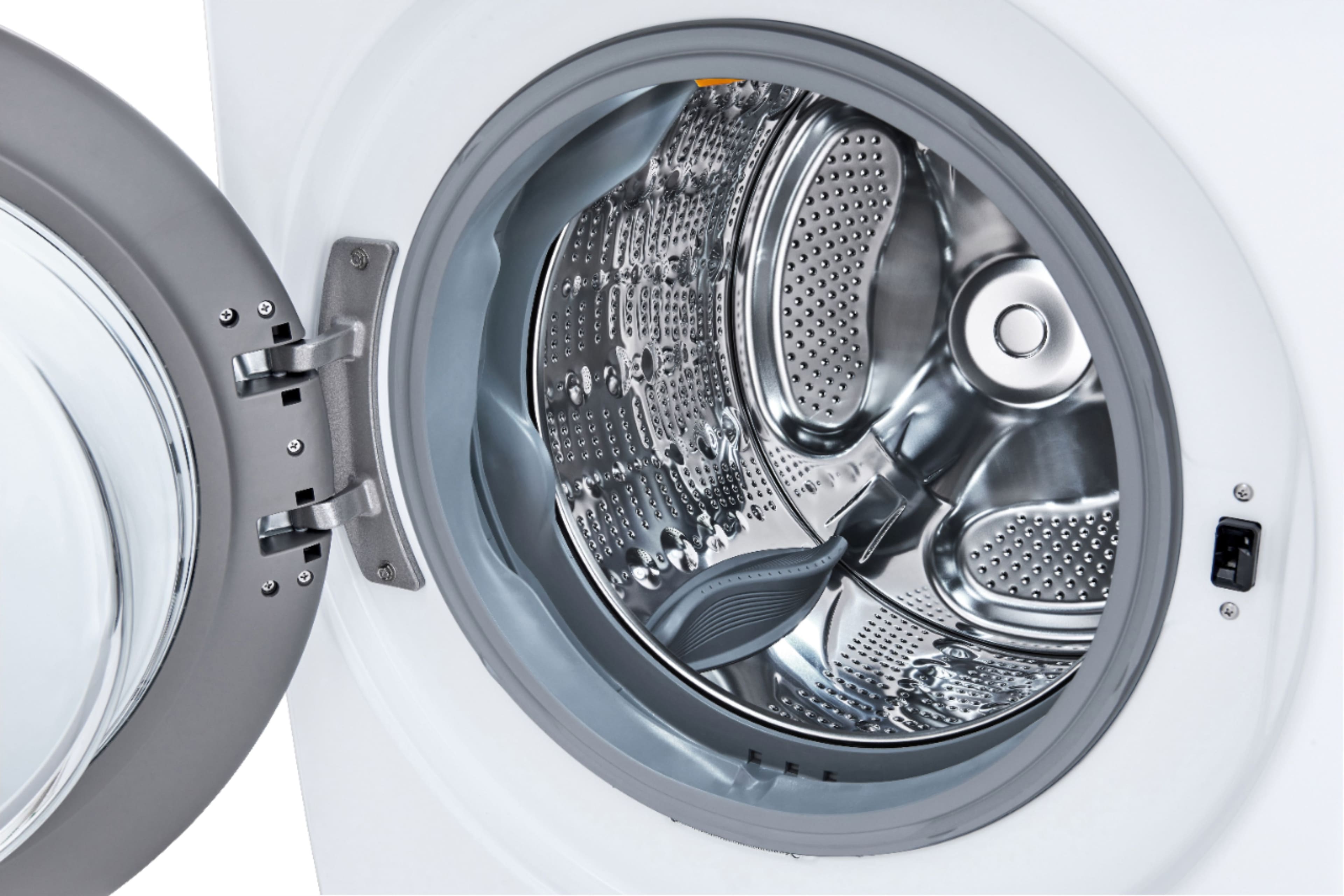 Alt View 12. LG - 4.5 Cu. Ft. High-Efficiency Stackable Smart Front Load Washer with Steam and Built-In Intelligence - White.