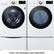 Alt View 22. LG - 5.0 Cu. Ft. High-Efficiency Stackable Smart Front Load Washer with Steam and Built-In Intelligence - White.