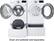 Alt View 26. LG - 5.0 Cu. Ft. High-Efficiency Stackable Smart Front Load Washer with Steam and Built-In Intelligence - White.