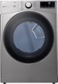 Front Zoom. LG - 7.4 Cu. Ft. Stackable Smart Electric Dryer with Built-In Intelligence - Graphite Steel.