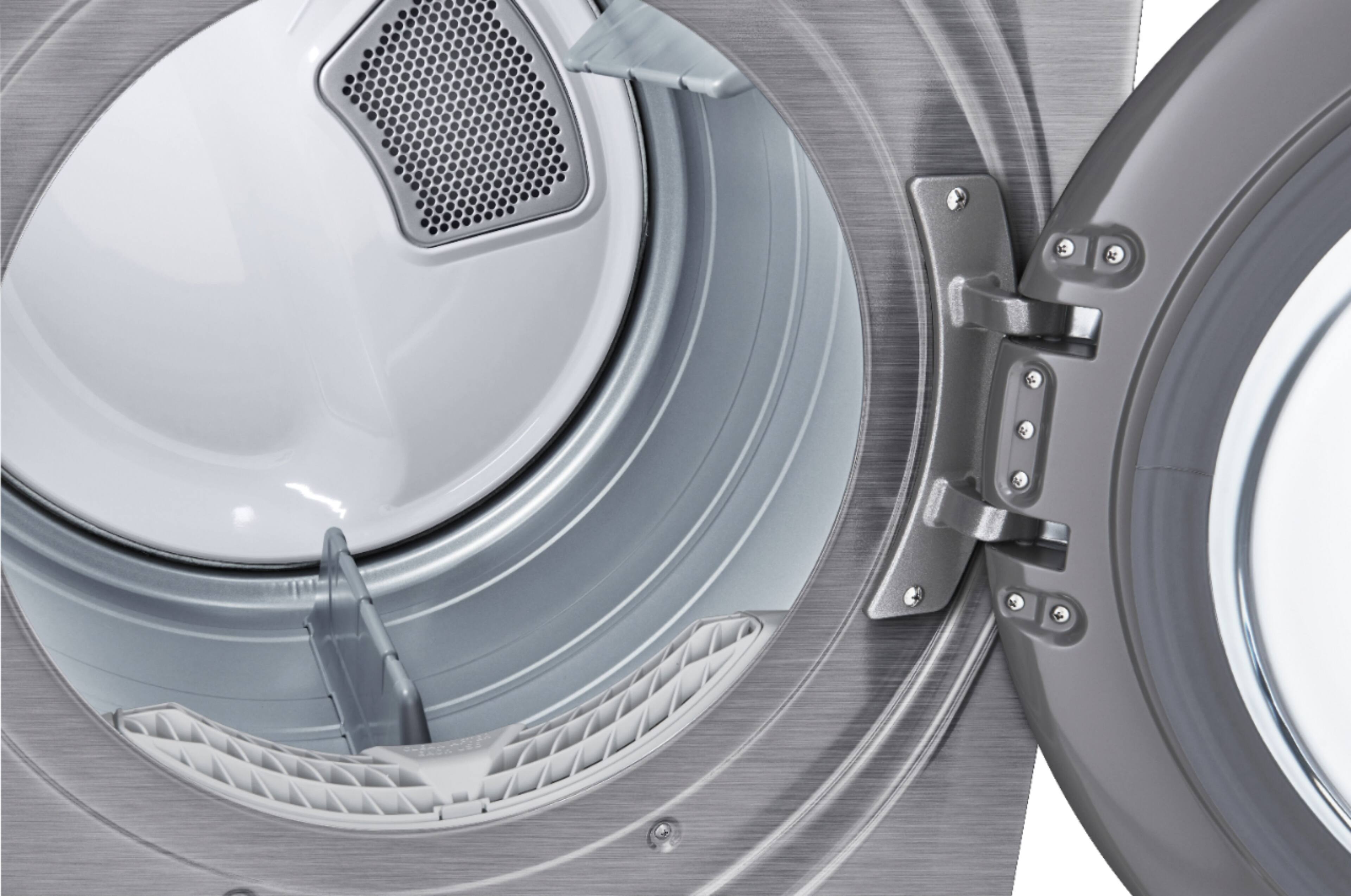 Alt View 17. LG - 7.4 Cu. Ft. Stackable Smart Electric Dryer with Built-In Intelligence - Graphite Steel.