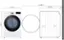 Left. LG - 7.4 Cu. Ft. Stackable Smart Gas Dryer with Steam and Built-In Intelligence - White.