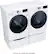Alt View 22. LG - 7.4 Cu. Ft. Stackable Smart Electric Dryer with Steam and Built-In Intelligence - White.