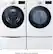 Alt View 25. LG - 7.4 Cu. Ft. Stackable Smart Electric Dryer with Steam and Built-In Intelligence - White.