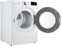 Alt View 1. LG - 7.4 Cu. Ft. Stackable Smart Electric Dryer with Steam and Built-In Intelligence - White.