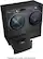 Alt View 19. LG - 7.4 Cu. Ft. Stackable Smart Electric Dryer with Steam and Built-In Intelligence - Black Steel.