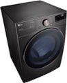 Alt View Zoom 11. LG - 7.4 Cu. Ft. Stackable Smart Electric Dryer with Steam and Built-In Intelligence - Black Steel.