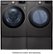 Alt View Zoom 18. LG - 7.4 Cu. Ft. Stackable Smart Electric Dryer with Steam and Built-In Intelligence - Black Steel.