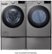 Alt View Zoom 21. LG - 4.5 Cu. Ft. High-Efficiency Stackable Smart Front Load Washer with Steam and 6Motion Technology - Graphite Steel.
