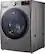 Left. LG - 4.5 Cu. Ft. High-Efficiency Stackable Smart Front Load Washer with Steam and 6Motion Technology - Graphite Steel.
