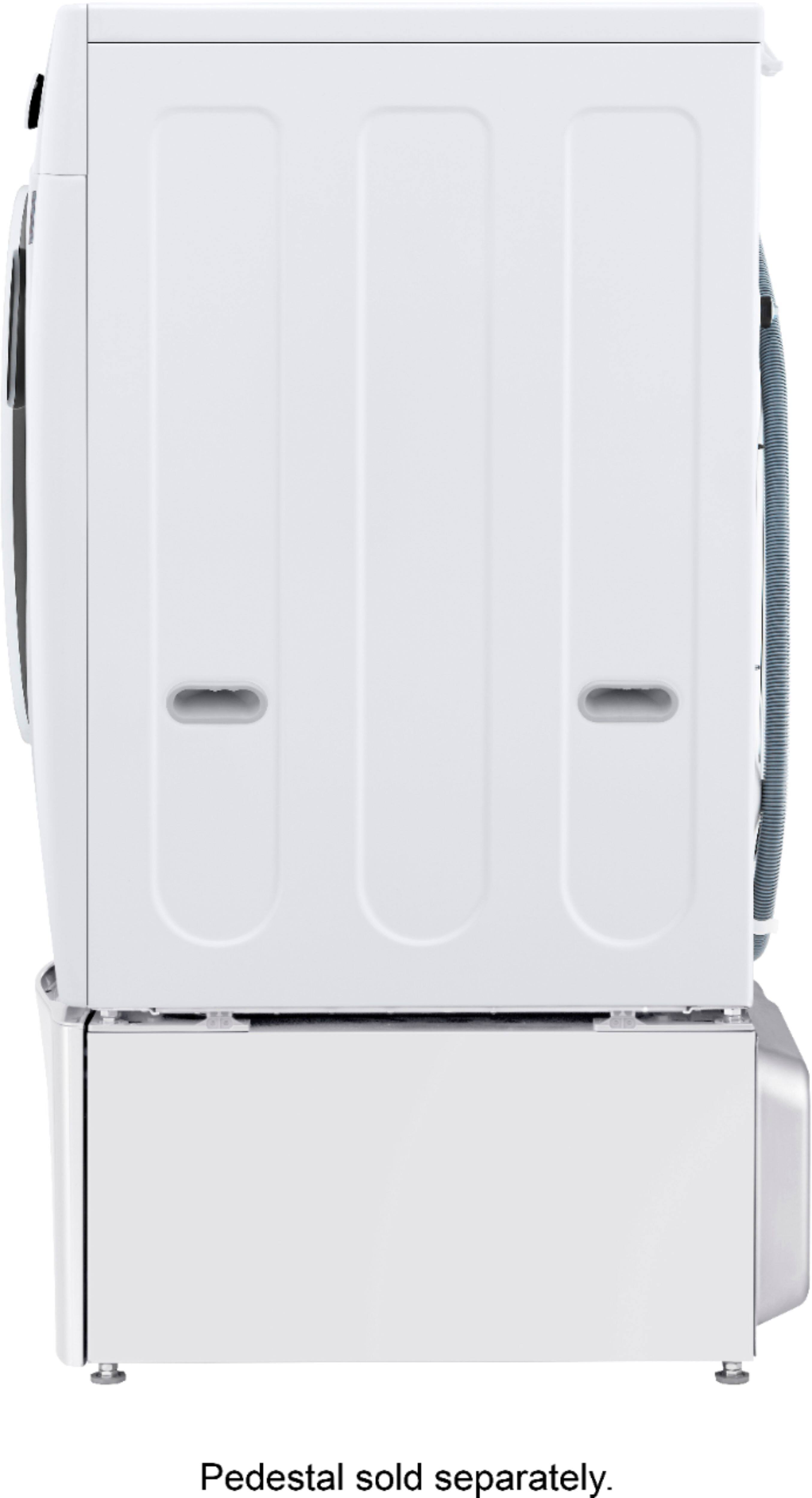 Alt View 19. LG - 4.5 Cu. Ft. High-Efficiency Stackable Smart Front Load Washer with Steam and 6Motion Technology - White.