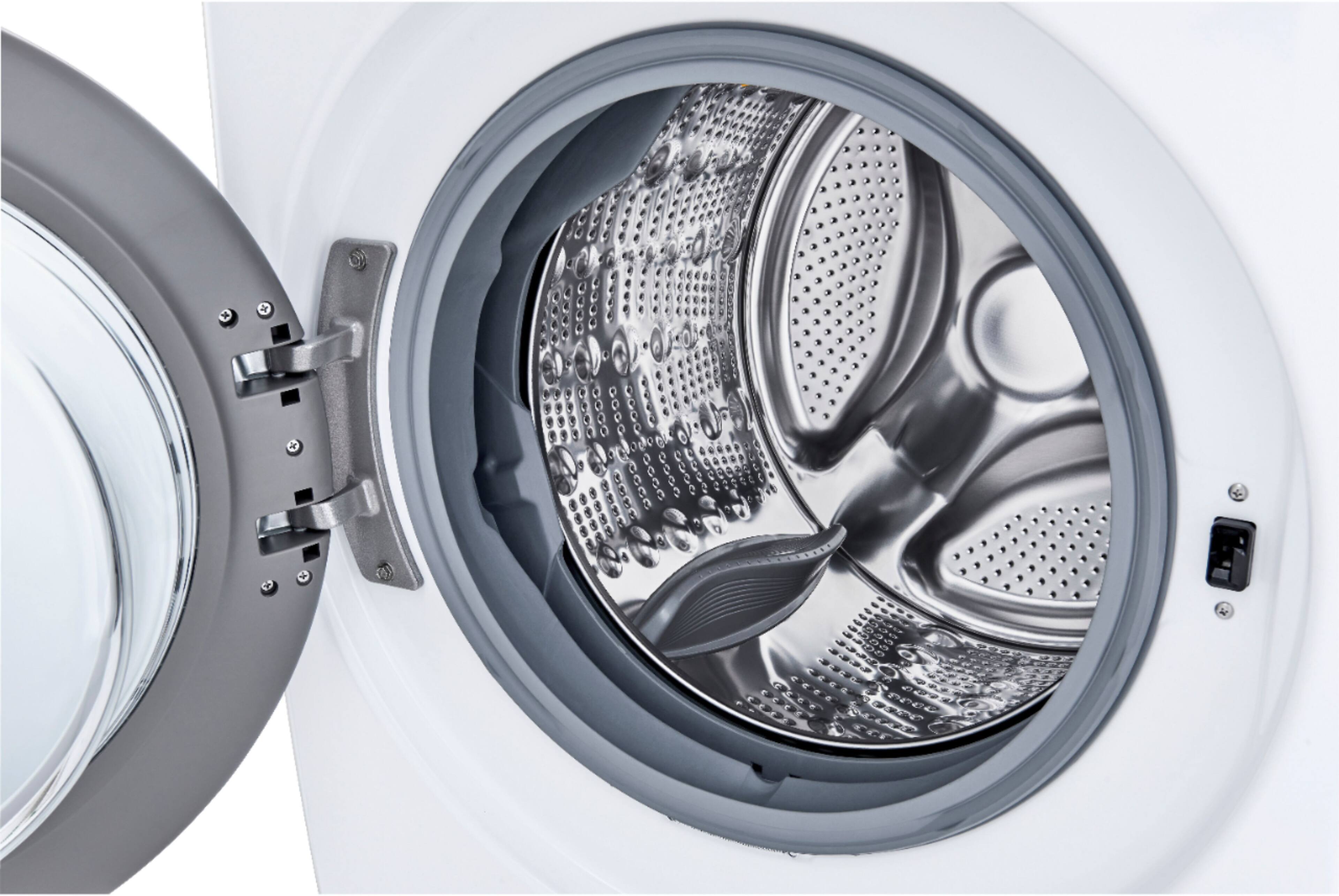 Alt View 5. LG - 4.5 Cu. Ft. High-Efficiency Stackable Smart Front Load Washer with Steam and 6Motion Technology - White.