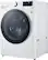 Left. LG - 4.5 Cu. Ft. High-Efficiency Stackable Smart Front Load Washer with Steam and 6Motion Technology - White.