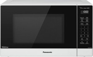 Panasonic - 1.2 Cu. Ft. 1200 Watt SN65KW Microwave with Genius Sensor Cooking - White - Front_Zoom
