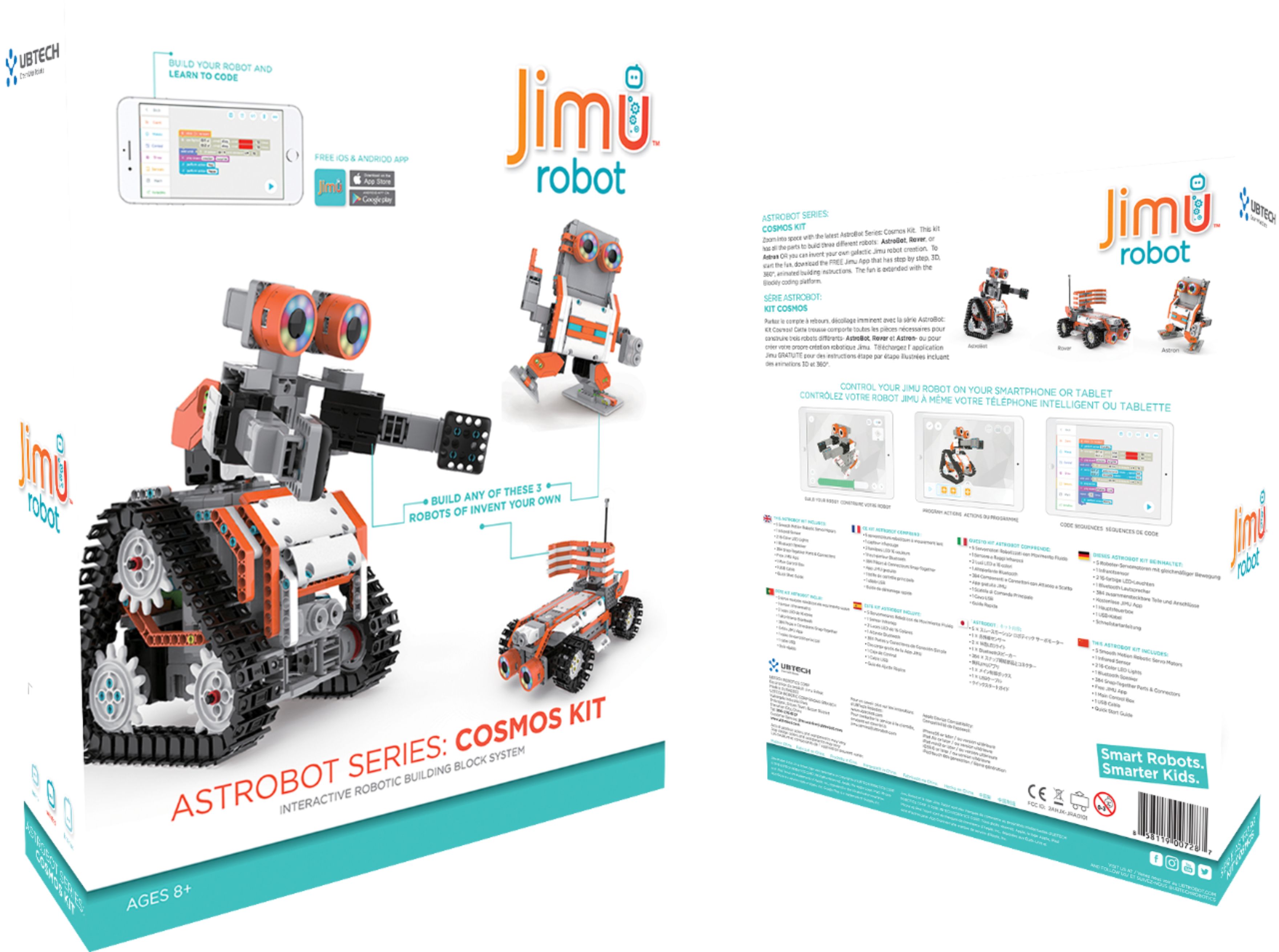 App Enabled Stem Learning Robotic Building Kit UBTECH JIMU Robot Explorer Kit 