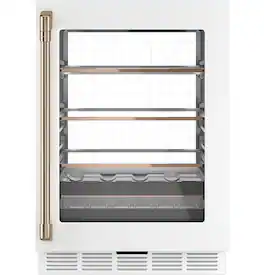 Café - 14-Bottle 126-Can Built-In Beverage Cooler with Wi-Fi - Matte White