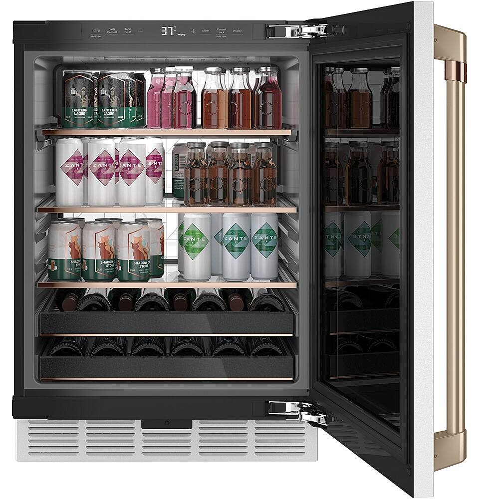 Alt View 12. Café - 14-Bottle 126-Can Built-In Beverage Center with WiFi - Matte White.