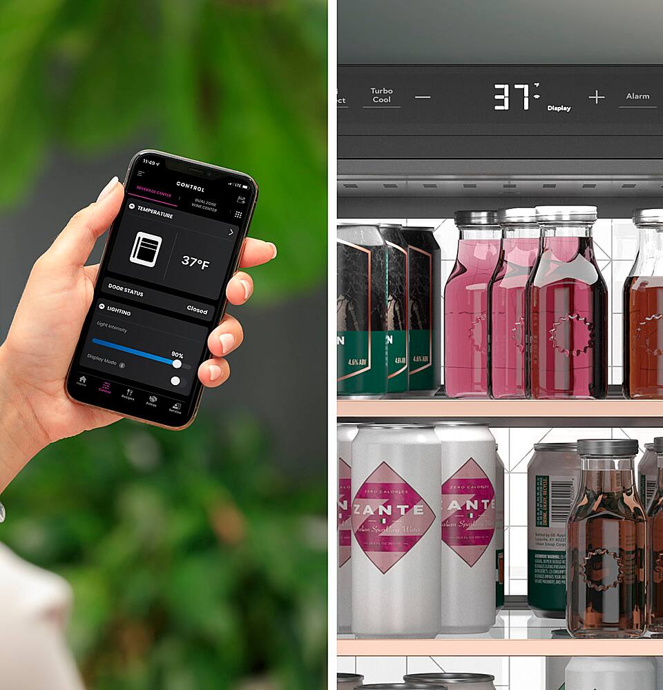 Alt View 24. Café - 14-Bottle 126-Can Built-In Beverage Center with WiFi - Matte White.