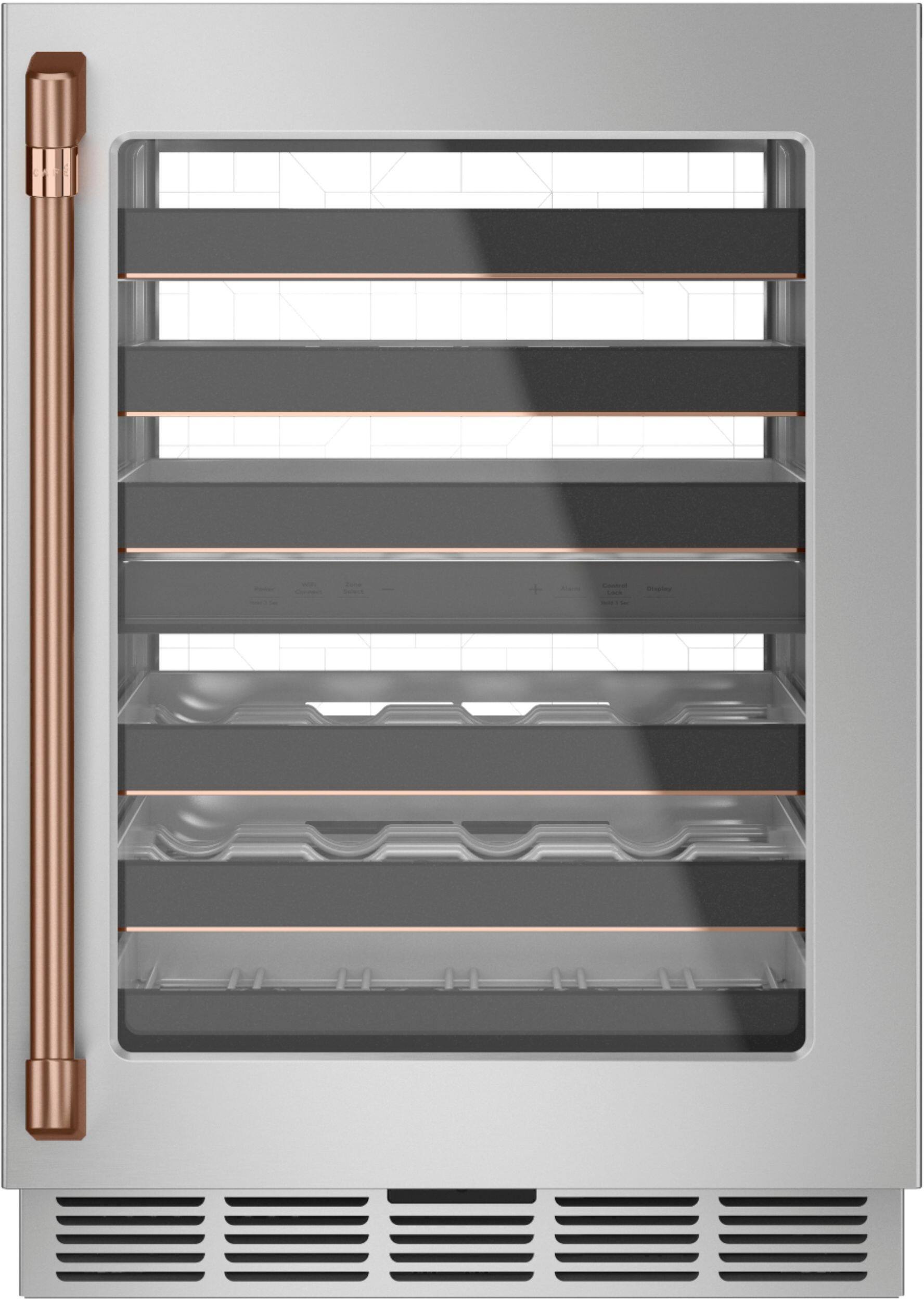 Alt View 15. Café - 46-Bottle Built-In Dual Zone Wine Center with WiFi - Stainless Steel.