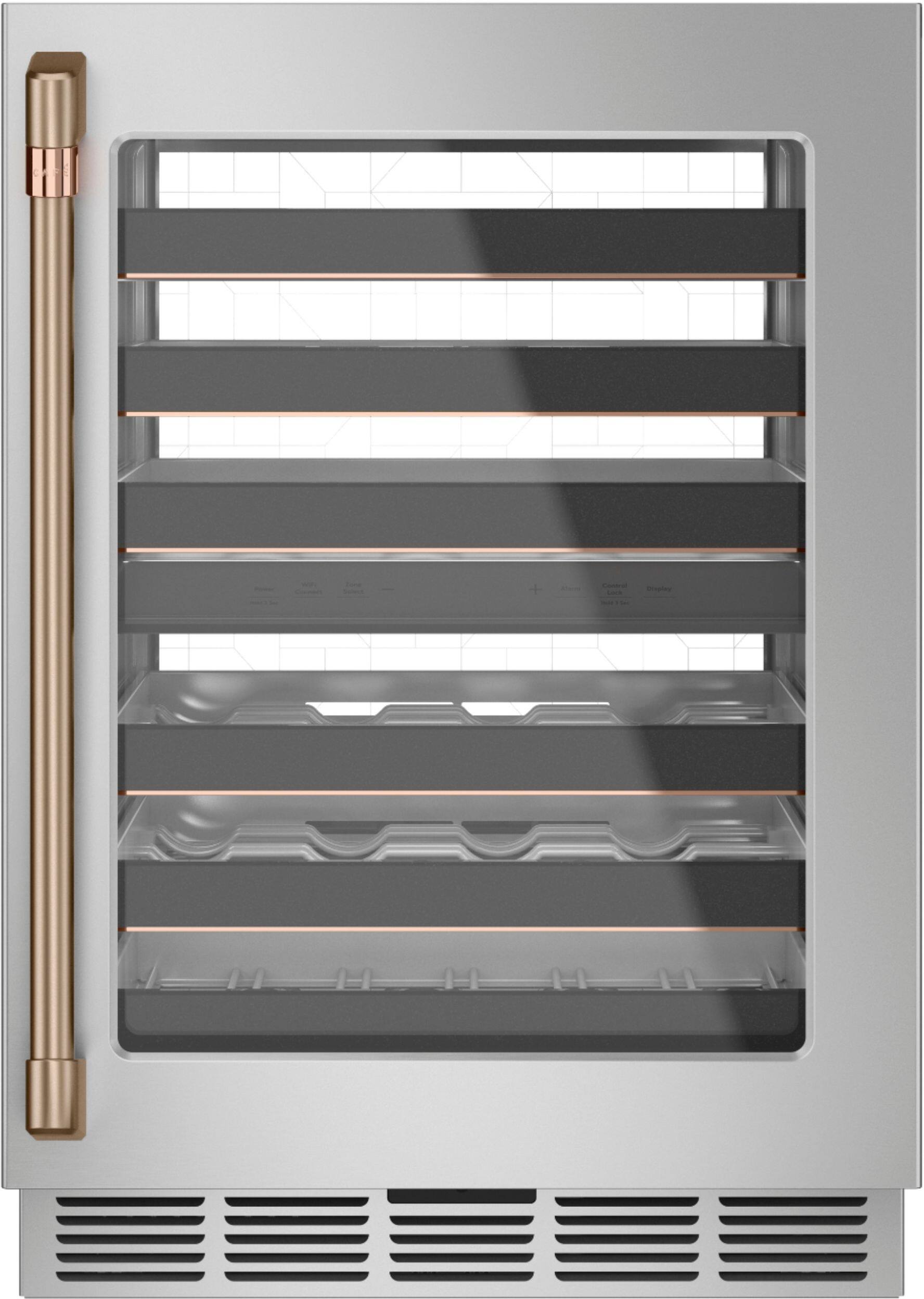 Alt View 16. Café - 46-Bottle Built-In Dual Zone Wine Center with WiFi - Stainless Steel.