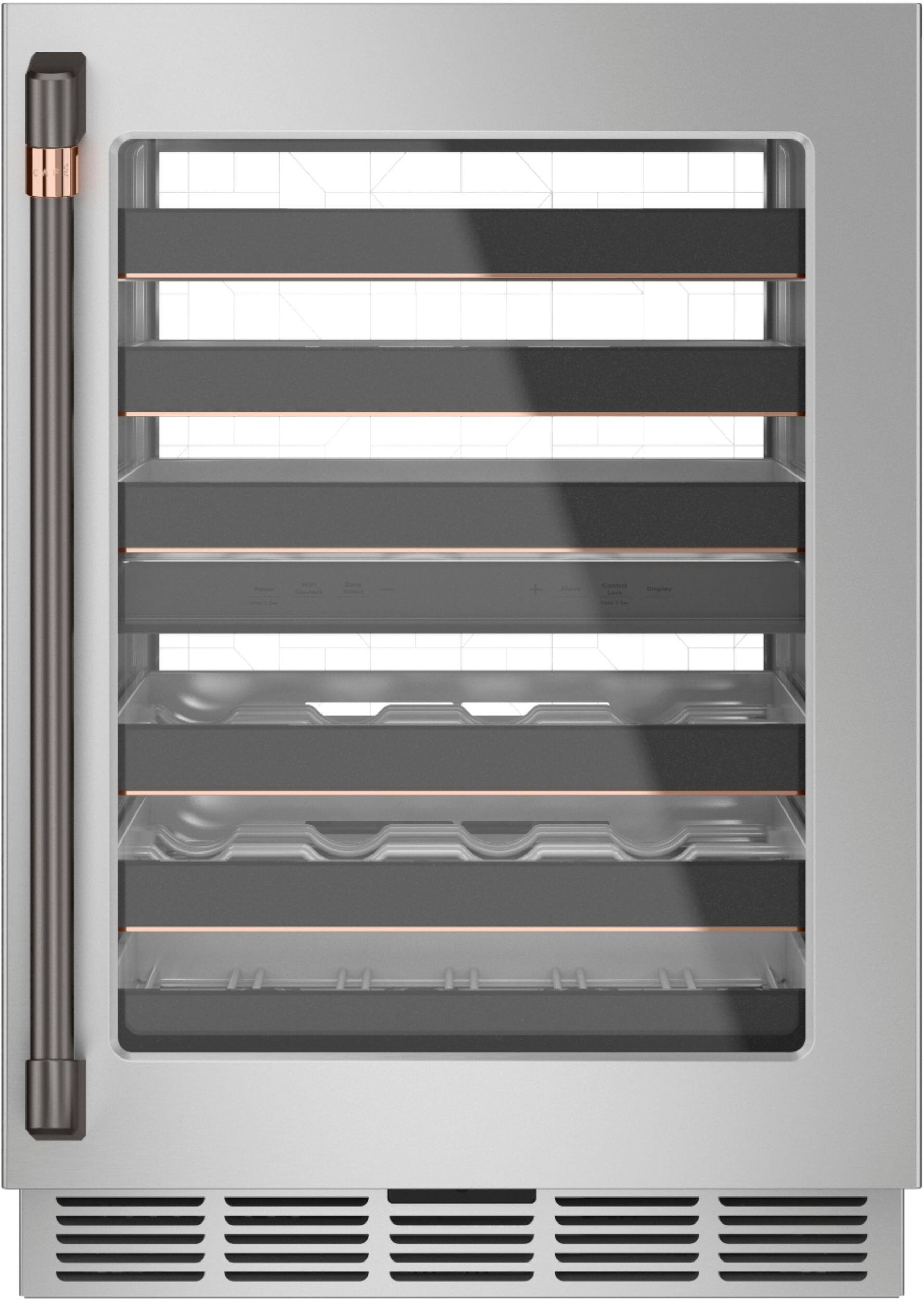 Alt View 17. Café - 46-Bottle Built-In Dual Zone Wine Center with WiFi - Stainless Steel.