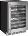 Left Zoom. Café - 46-Bottle Built-In Dual Zone Wine Center with WiFi - Stainless steel.