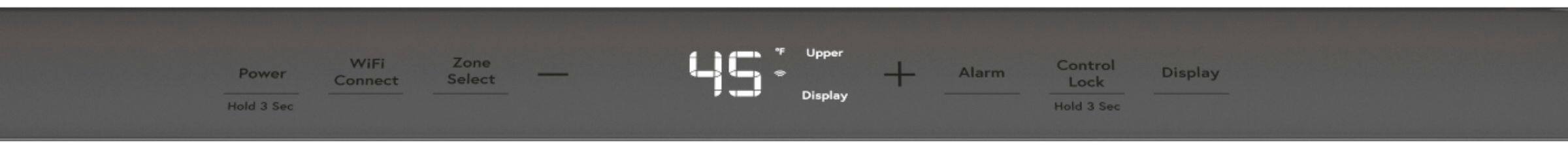 Alt View 14. Café - 46-Bottle Built-In Dual Zone Wine Center with WiFi - Matte Black.