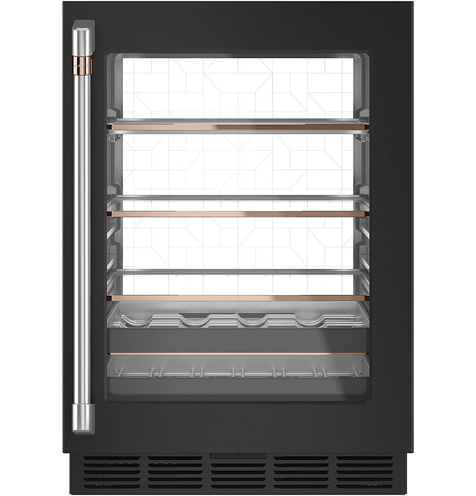 Café - 14-Bottle 126-Can Built-In Beverage Cooler with Wi-Fi - Matte Black