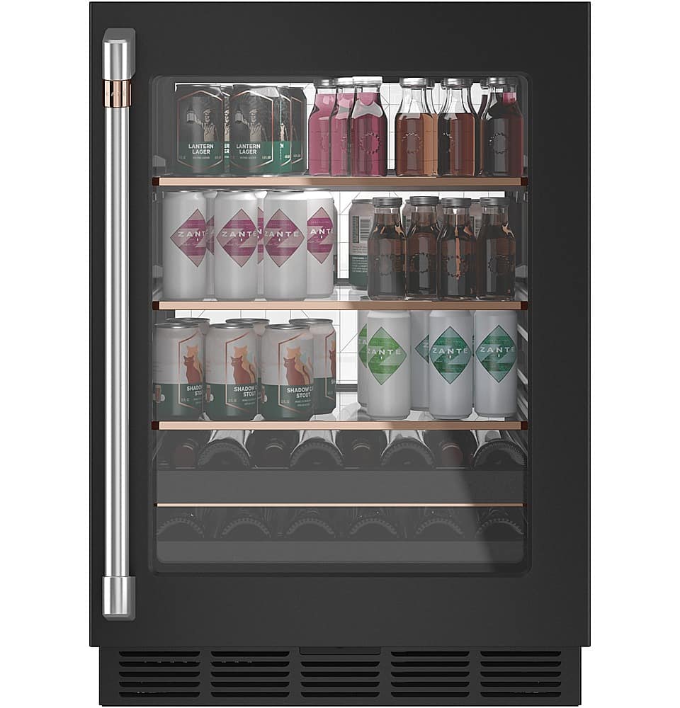Alt View 13. Café - 14-Bottle 126-Can Built-In Beverage Center with WiFi - Matte Black.