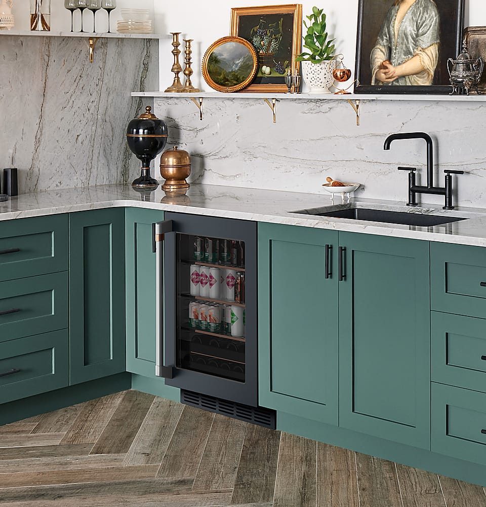 Alt View 18. Café - 14-Bottle 126-Can Built-In Beverage Center with WiFi - Matte Black.