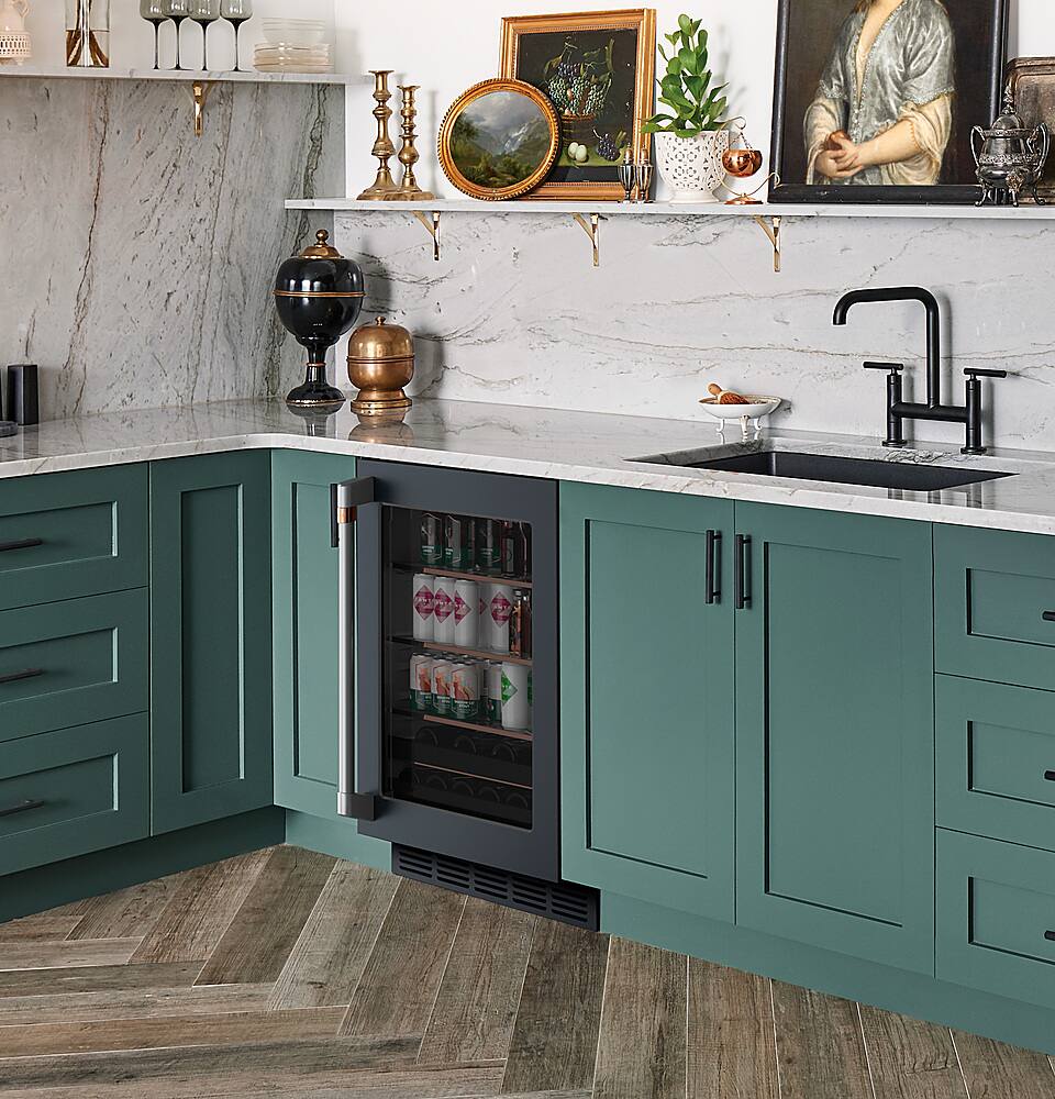 Alt View 18. Café - 14-Bottle 126-Can Built-In Beverage Center with WiFi - Matte Black.