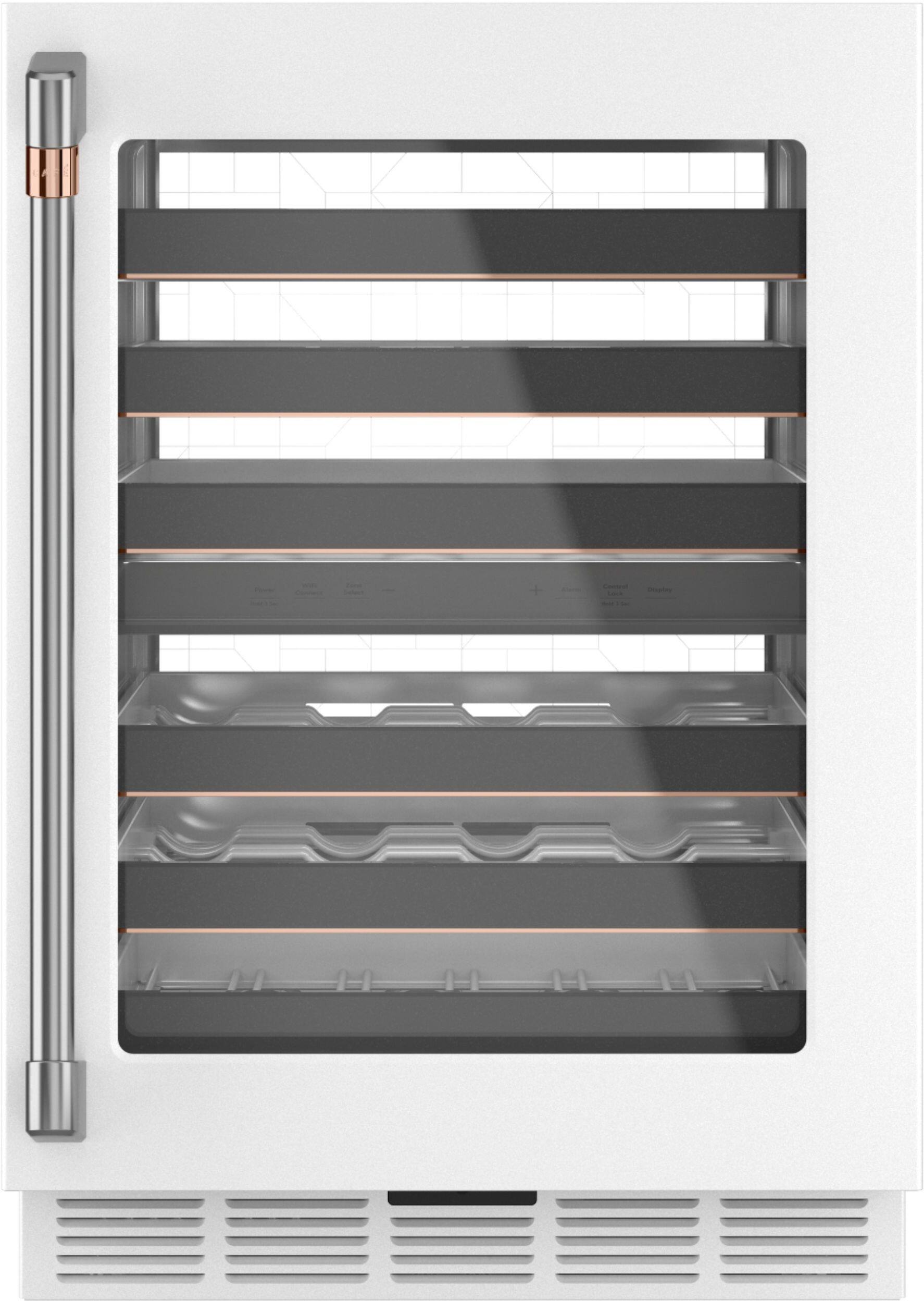 Alt View 15. Café - 46-Bottle Built-In Dual Zone Wine Center with WiFi - Matte White.