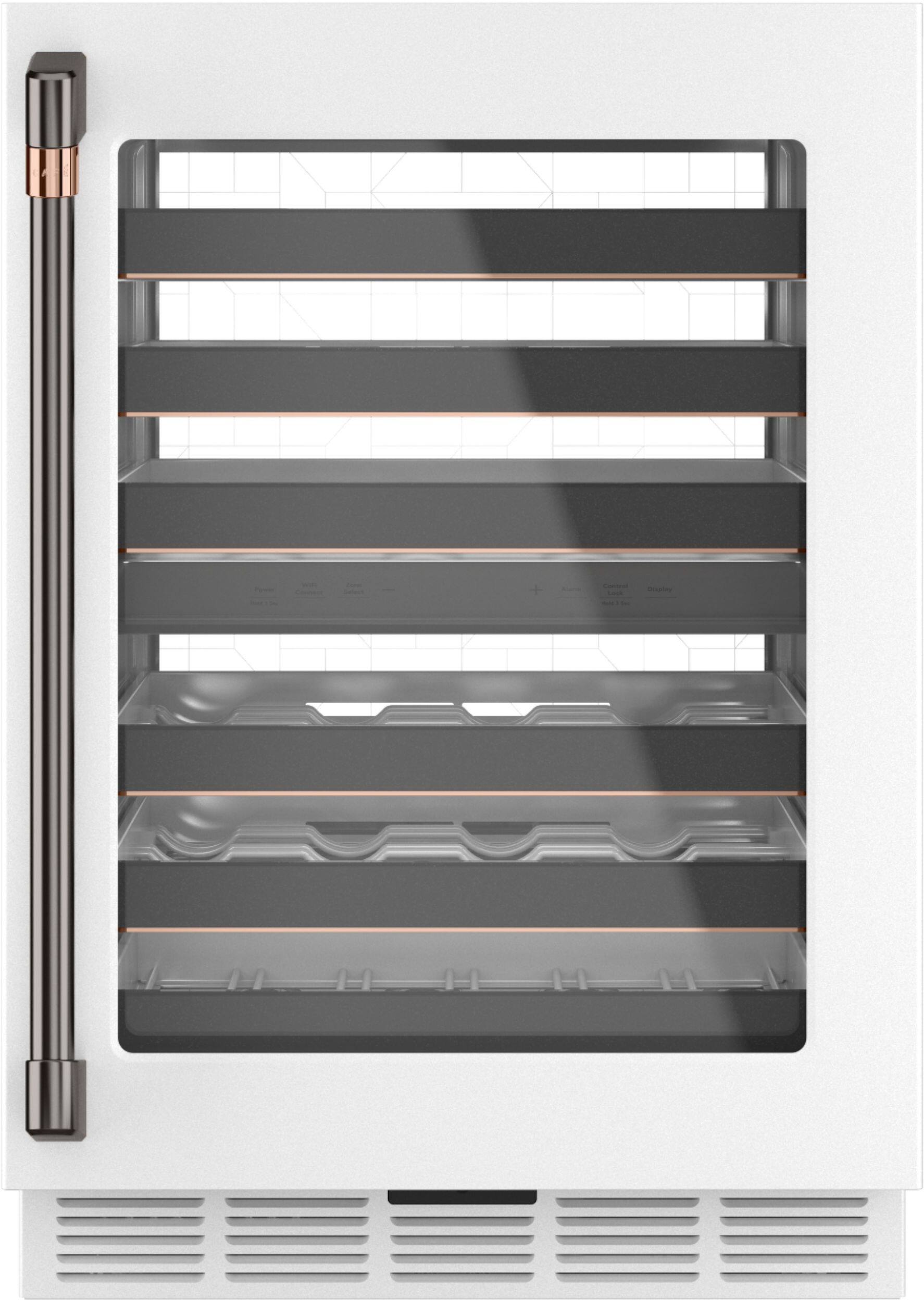 Alt View 17. Café - 46-Bottle Built-In Dual Zone Wine Center with WiFi - Matte White.