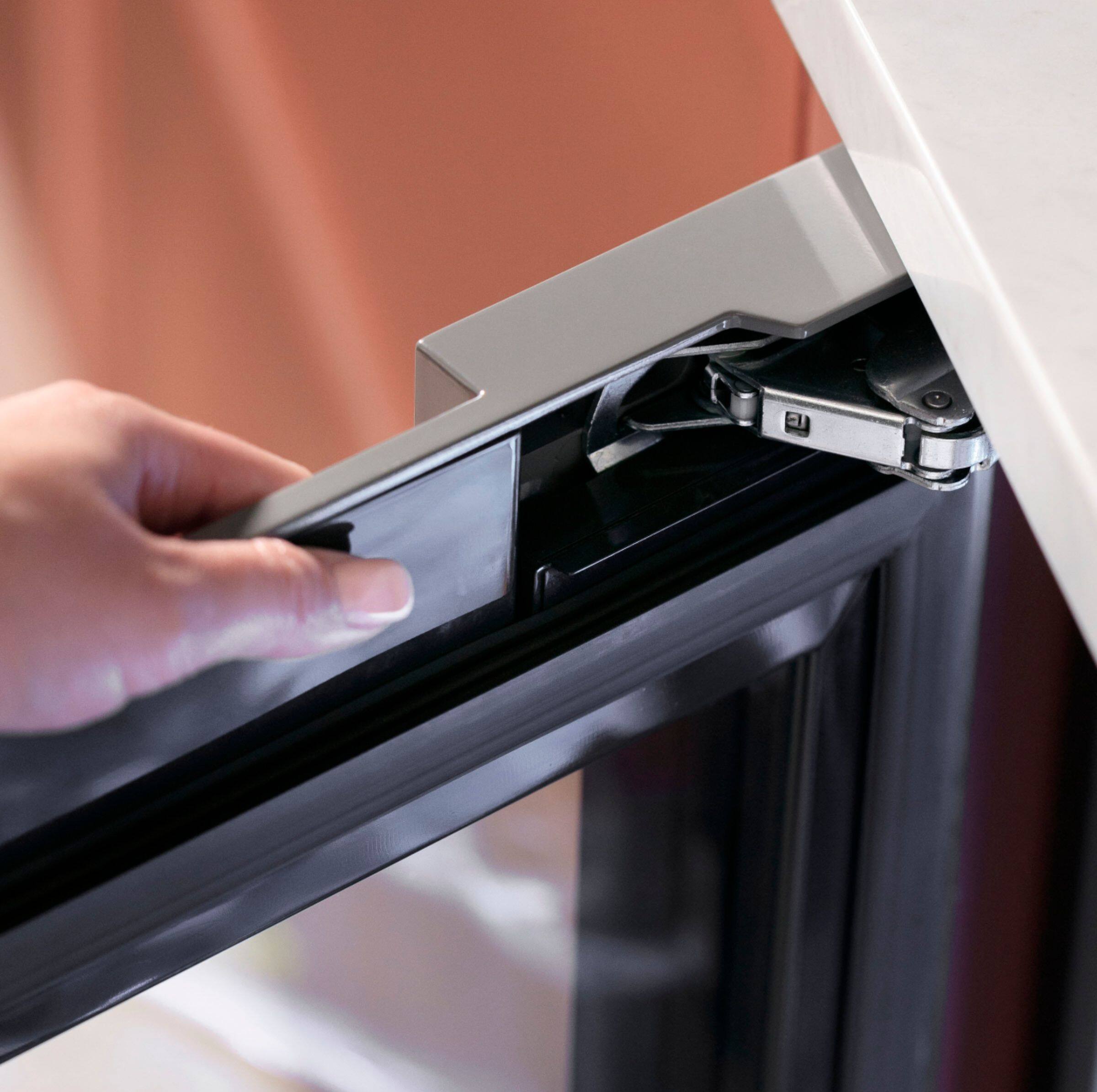 Alt View 18. Café - 46-Bottle Built-In Dual Zone Wine Center with WiFi - Matte White.