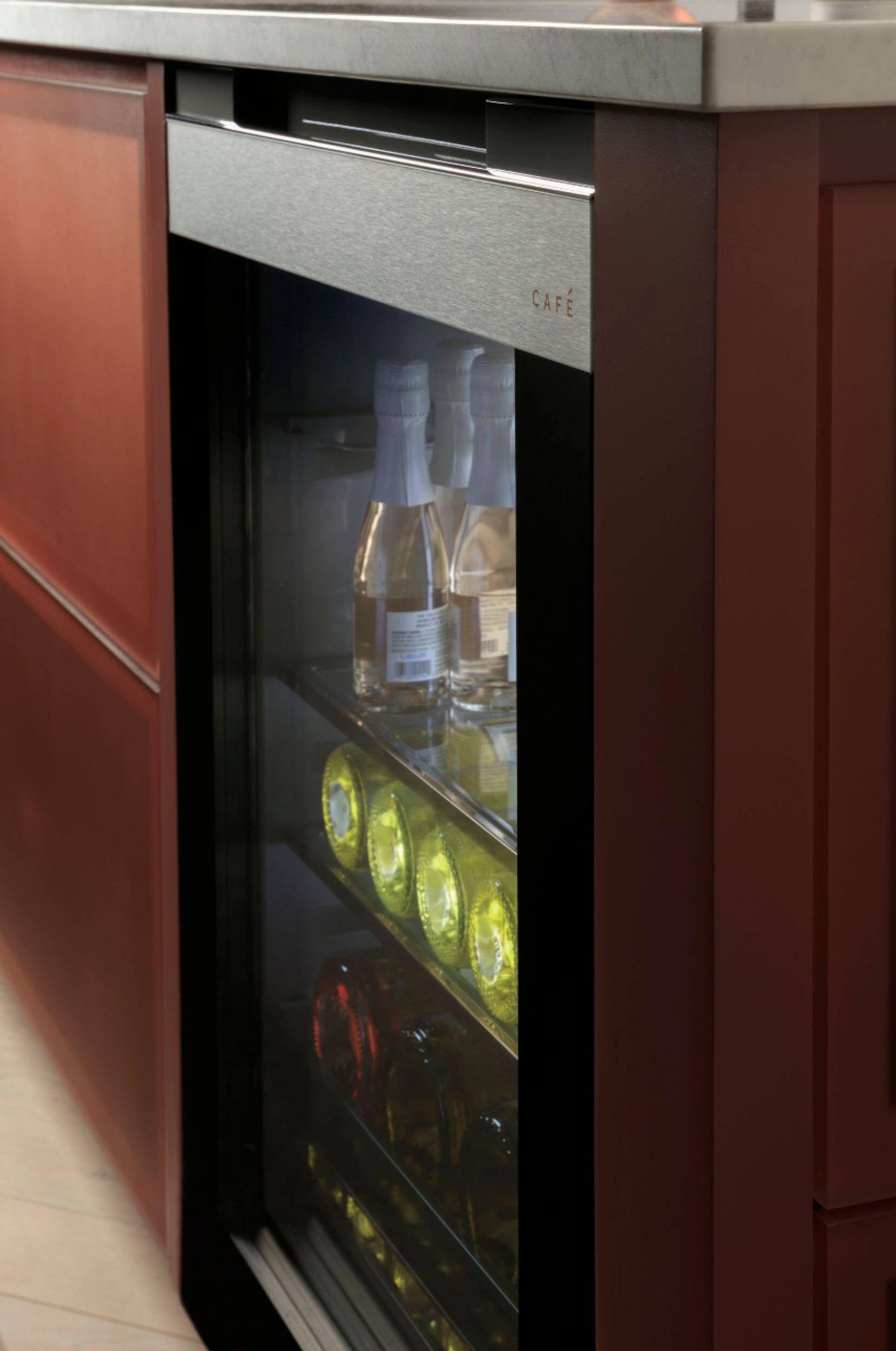 Alt View 20. Café - 46-Bottle Built-In Dual Zone Wine Center with WiFi - Matte White.