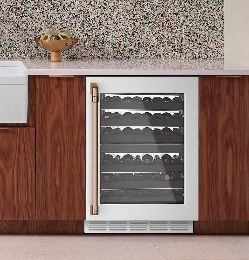 Alt View 28. Café - 46-Bottle Built-In Dual Zone Wine Center with WiFi - Matte White.
