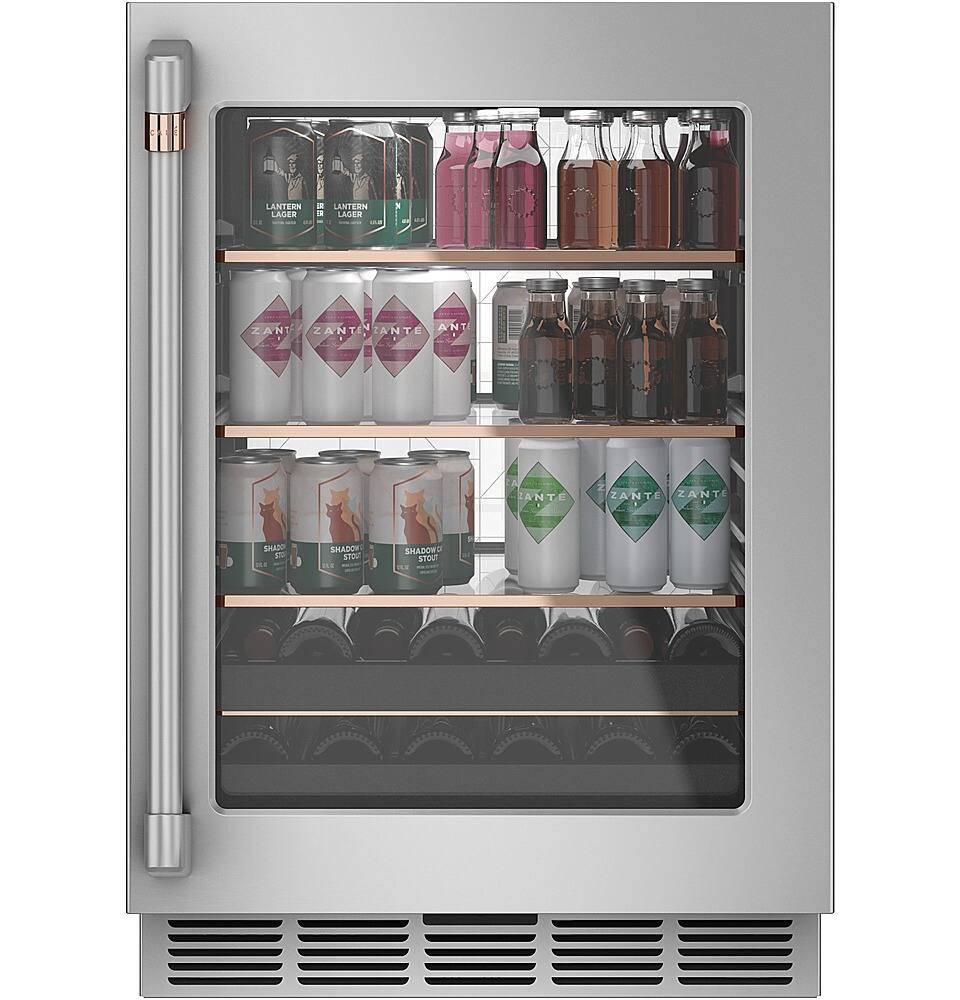 Alt View 13. Café - 14-Bottle 126-Can Built-In Beverage Center with WiFi - Stainless Steel.