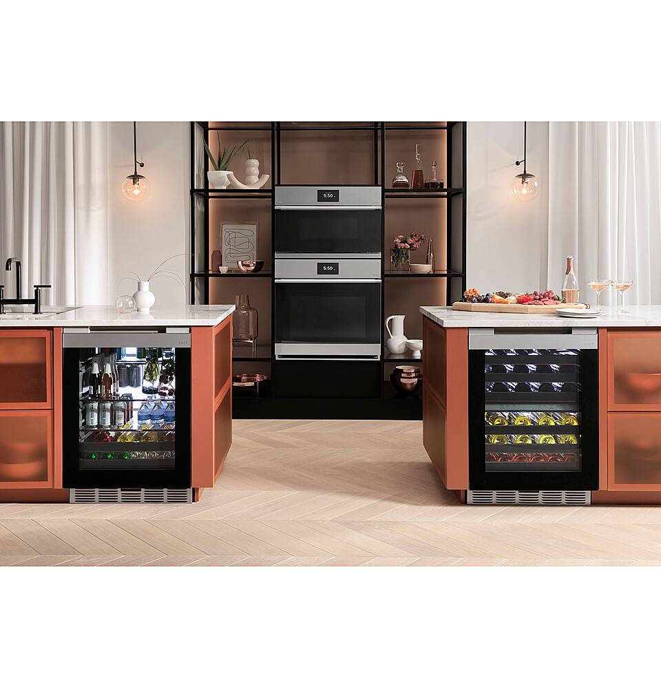 Alt View 20. Café - 14-Bottle 126-Can Built-In Beverage Center with WiFi - Platinum Glass.