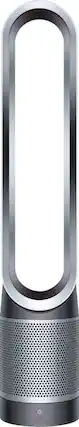 Front. Dyson - Pure Cool Purifying Fan TP01, Tower - Iron / Silver.